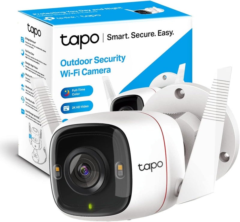 tapo 2K QHD Security Camera Outdoor Wired, Starlight Sensor for Color Night Vision, Free AI Detection, Built-in Siren, Cloud/SD Card Storage, Works with Alexa & Google Assistant C320WS - Image 1
